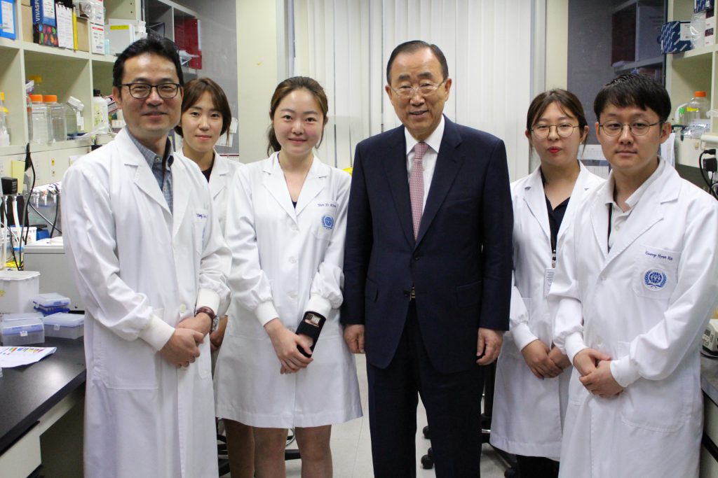 Former UN Secretary-General Ban Ki-moon visits IVI