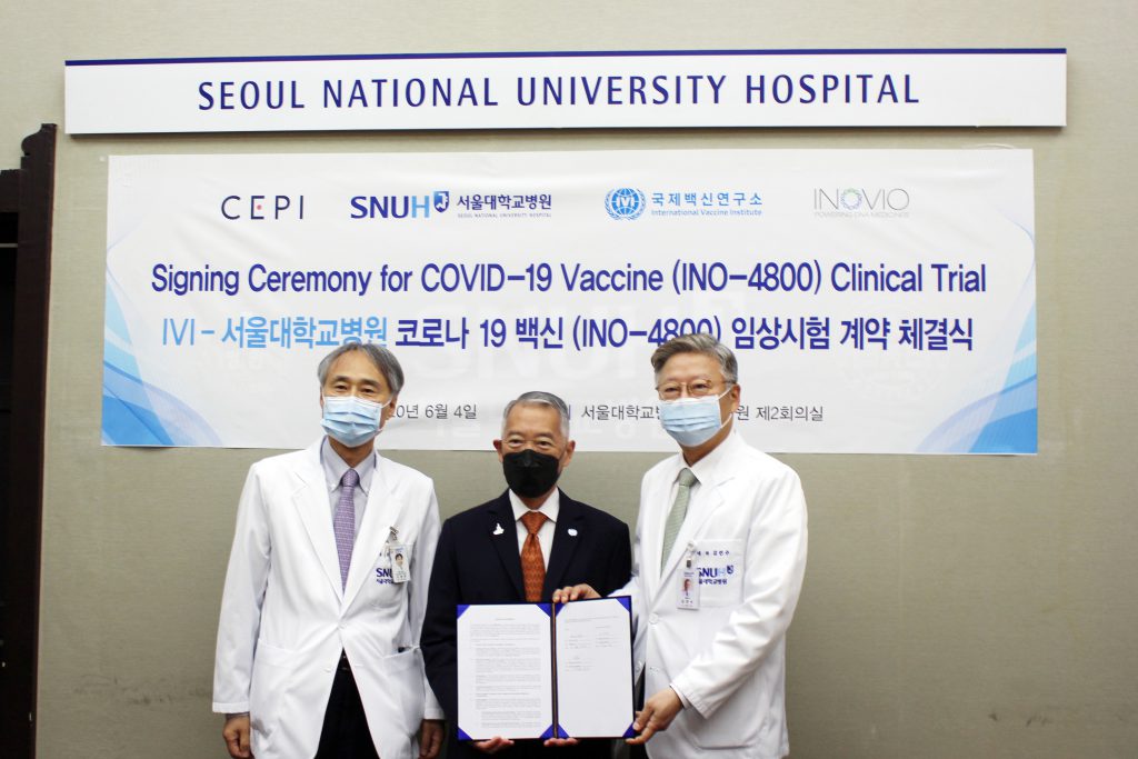 IVI partners with Seoul National University Hospital to start Phase 1/2 clinical trial of INOVIO’s COVID-19 DNA (INO-4800) vaccine in South Korea
