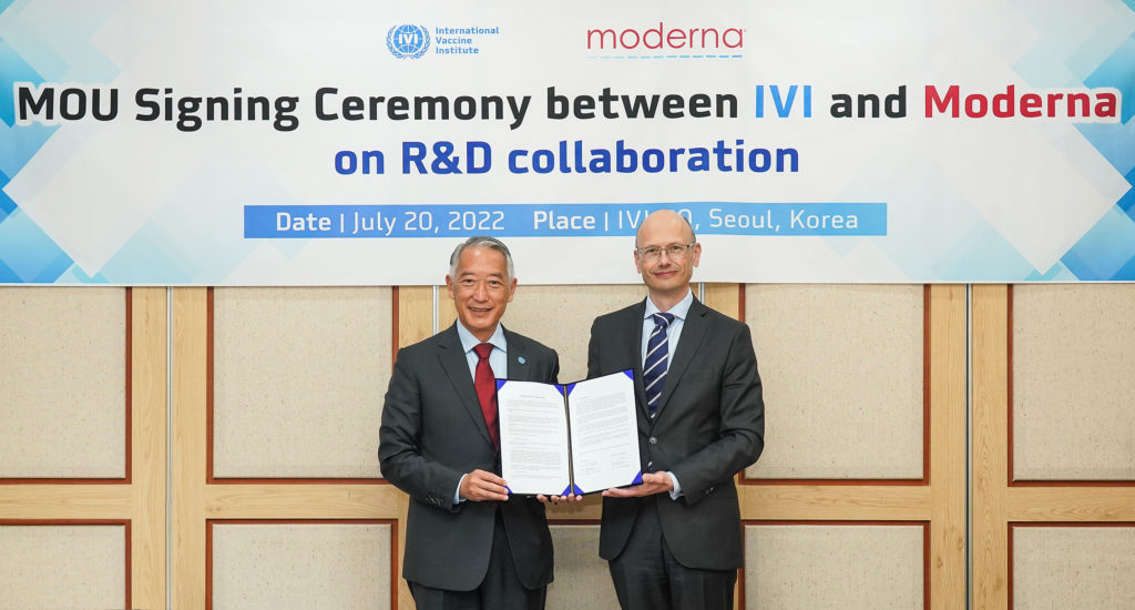 IVI and Moderna sign memorandum of understanding for vaccine research and development