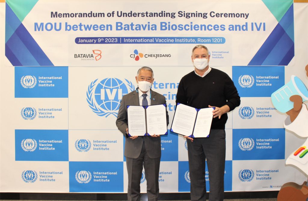 국제백신연구소(IVI) - 바타비아 바이오사이언스, 백신 연구개발 협력 양해각서(MOU) 체결